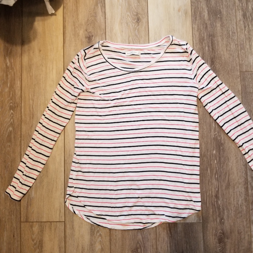 A&F Striped Long Sleeve Shirt
